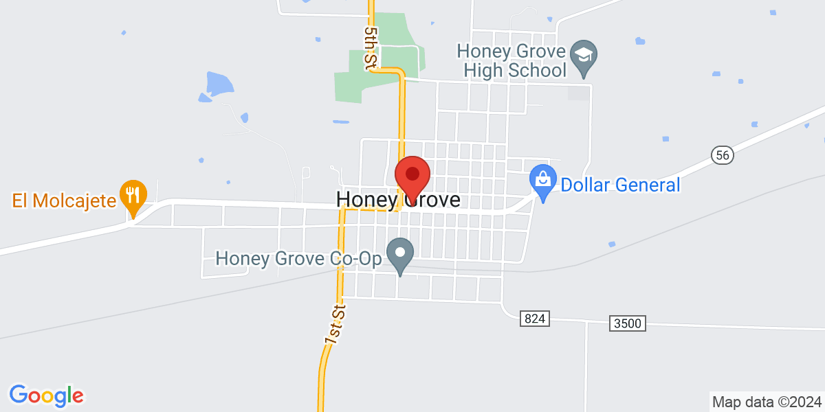 Map of Honey Grove Library & Learning Center